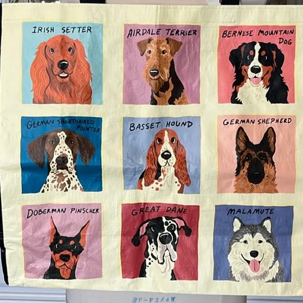 Puppy Dog Collage Bag Giant Shoulder Tote Reusable TJ Maxx - Image 2