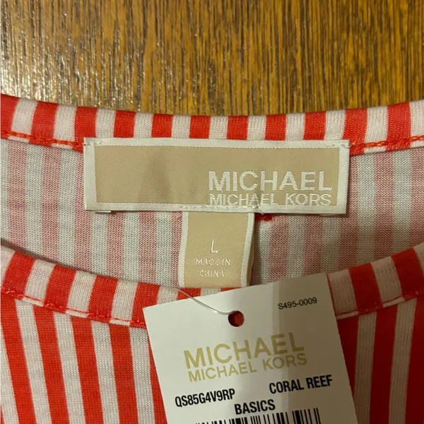 MICHAEL KORS, size L coral reef shirt - Image 3