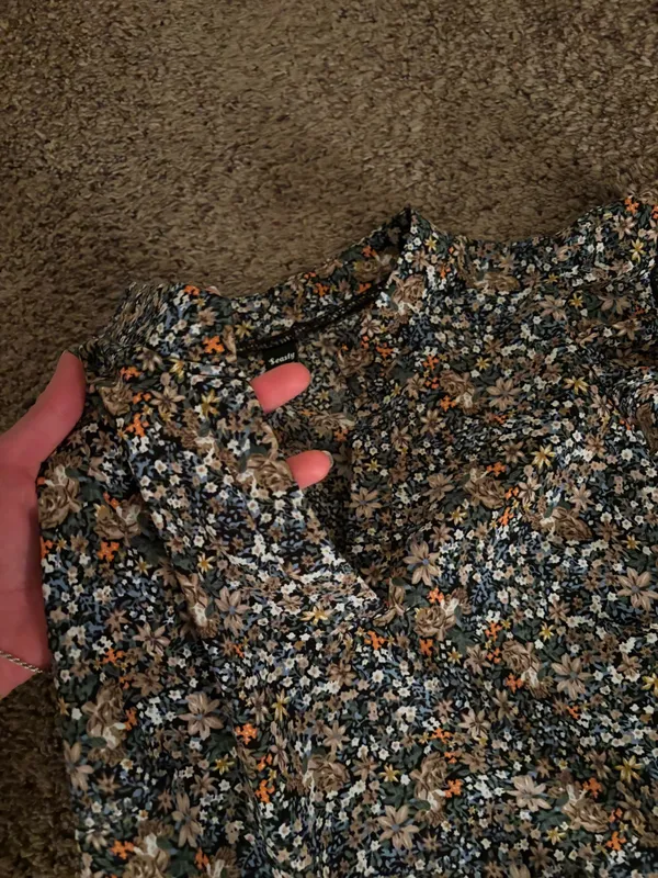Floral Vneck Dress Multiple - Image 3