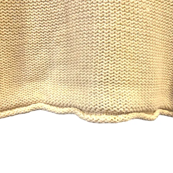 American Eagle Cropped Knit Sweater Chunky Crew Neck Cozy Neutral XS Boho - Image 4