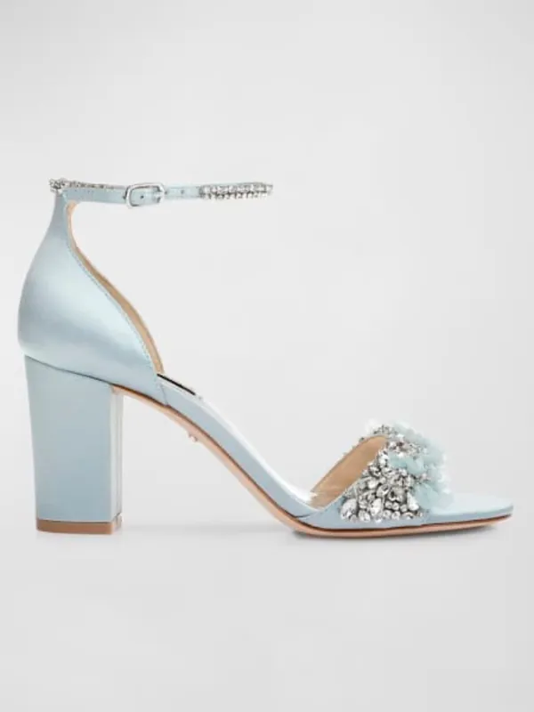 NEW Badgley Mischka Satin Finesse Block Heel 6.5 - Image 4