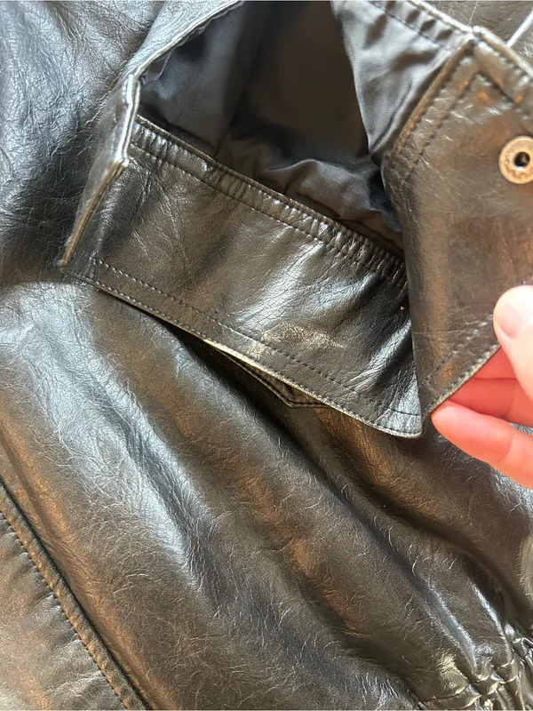Lioness Kenny Vegan Leather Bomber Jacket L - Image 8