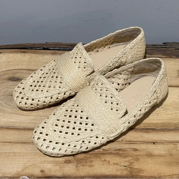*NEW* Vince Davis raffia Loafers Size 6 A22‎ - Image 4