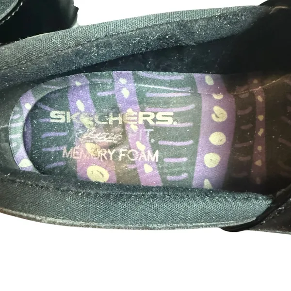 Skechers Relaxed Fit Memory Foam Black Patent Leather Slip-On Shoes Size 8.5 - Image 6