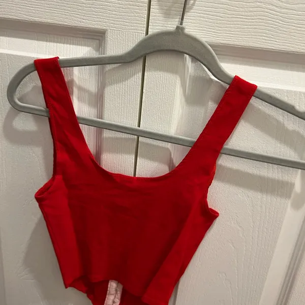 Mystique Boutique Red Crop Top - Image 2