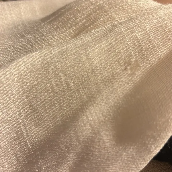 Self Esteem Y2K Cream Whimsigoth Witchy Top Sz S Crochet Detail Peek a Boo Neck Boho Cottage - Image 8