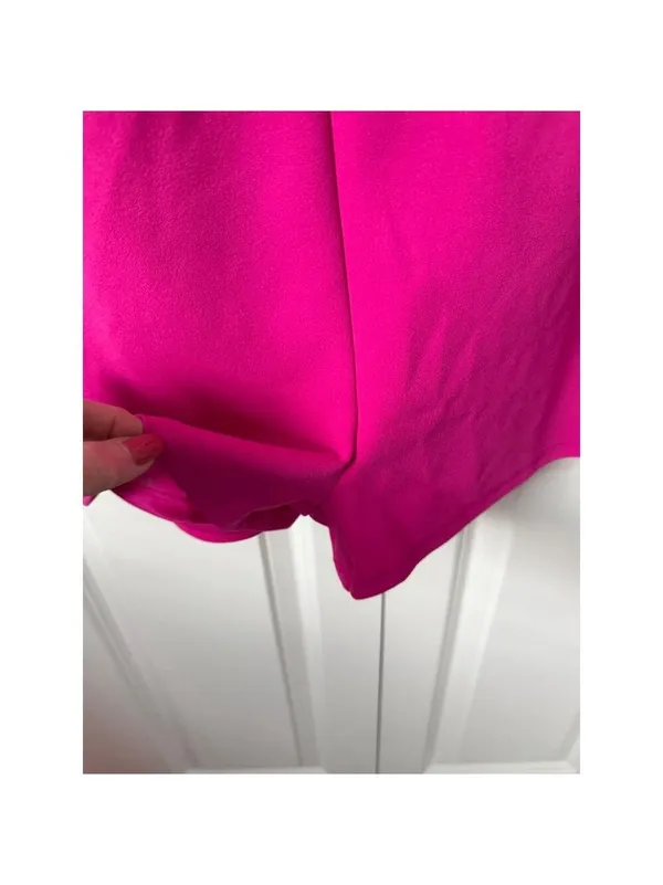 Lulus Fuchsia One-Shoulder Romper M - Image 4