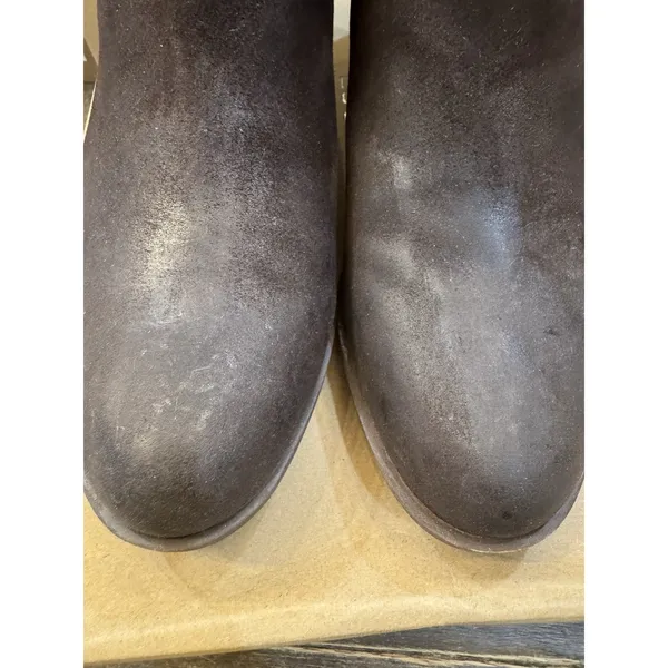 Lucky Brand Women's Basel Ankle Boot Chocolate Arezzo Wax Size 9.5 Distressed - Image 5