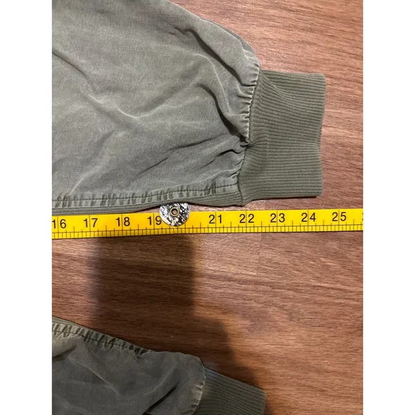 Aerie Olive Green Utility Joggers Ribbed‎ Waistband Drawstring Pants Small - Image 8