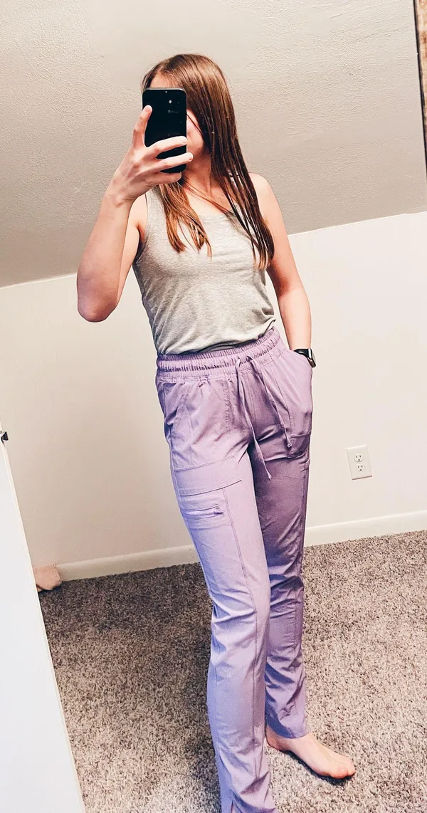 Scrub Star Purple Pants- Size XS  - Image 7