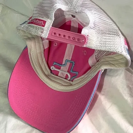 Hooks Baseball Cap Corpus Christi Texas Pink - Image 2