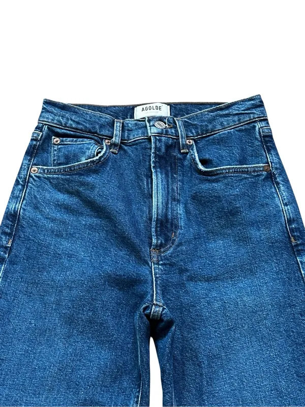 AGOLDE High Rise Stovepipe Jeans 90s Minimalist High Waist Casual Preppy - Image 3