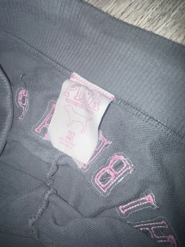 PINK Victoria’s Secret VINTAGE 2006 OG VS PINK Y2K CROPPED SWEATPANTS - Image 6