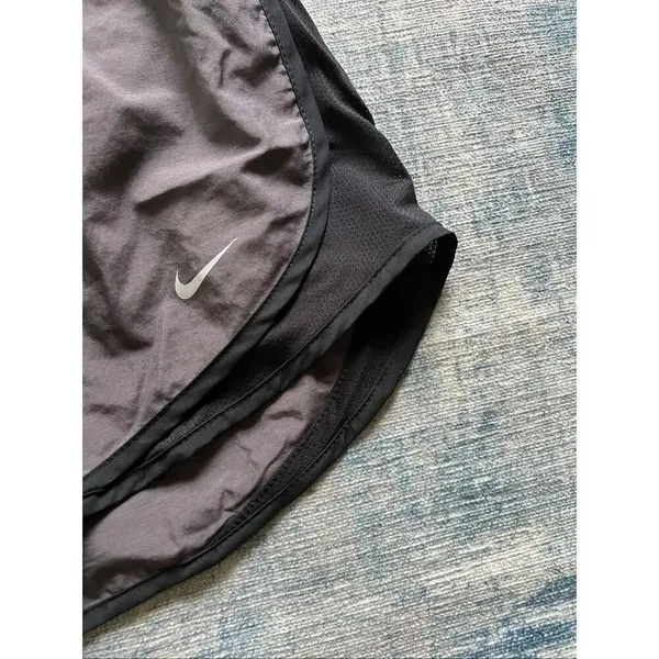 Nike Gray black Tempo Dri-FIT Brief Lined Running Shorts Women's Small - Image 3