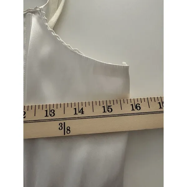 Lace Up Corset Top Size 10 White Spaghetti Straps Renaissance Regency Victorian - Image 6
