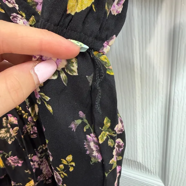 NEW Wild Fable black floral v-neck jumpsuit‎ dress business casual formal attire - Image 7