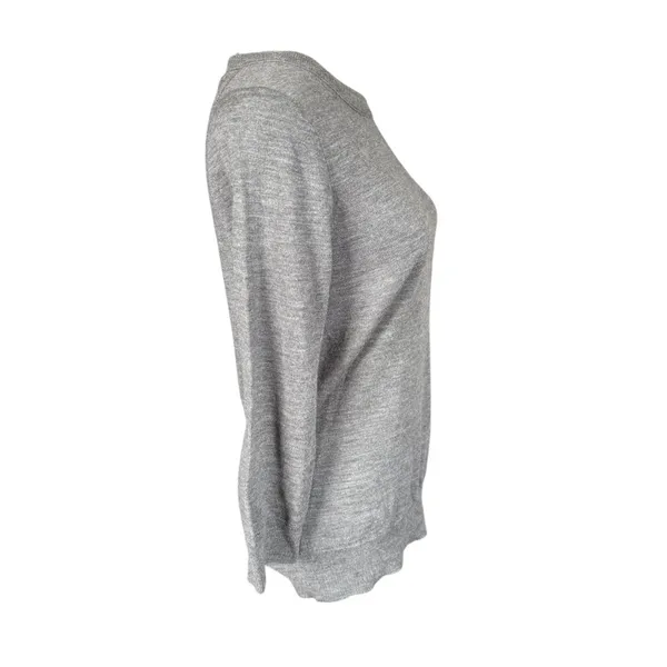J. Crew long sleeve crewneck pullover wool sweater top women's size small - Image 3