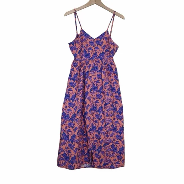 Universal Thread Boho Floral Tie-Back Midi Dress Cottagecore Garden Party XXL - Image 9