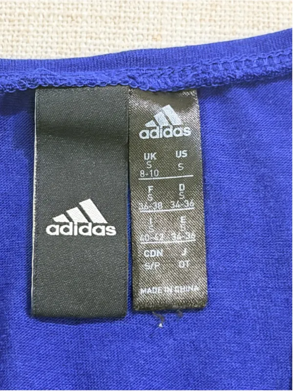 adidas Women’s S Blue Sports Tank Top Racerback Athletic Workout Gameday - Image 4