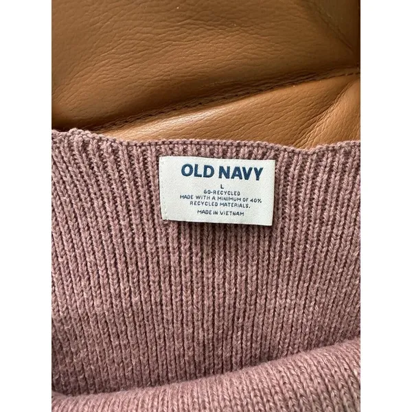 Old Navy Purple Ribbed Knit V Neck Tank Top Women’s Size Large - Image 5