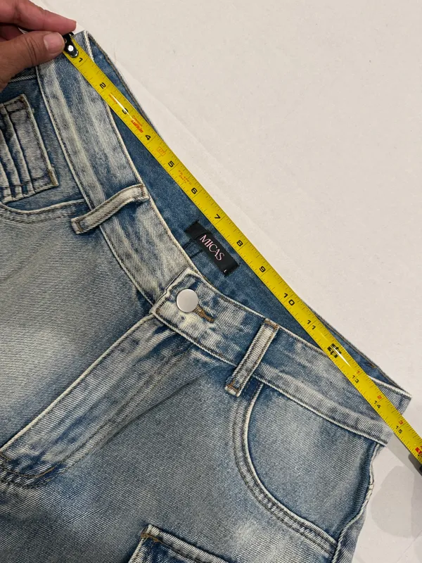 Micas Ombré multi pockets wide leg cargo jeans - Image 7