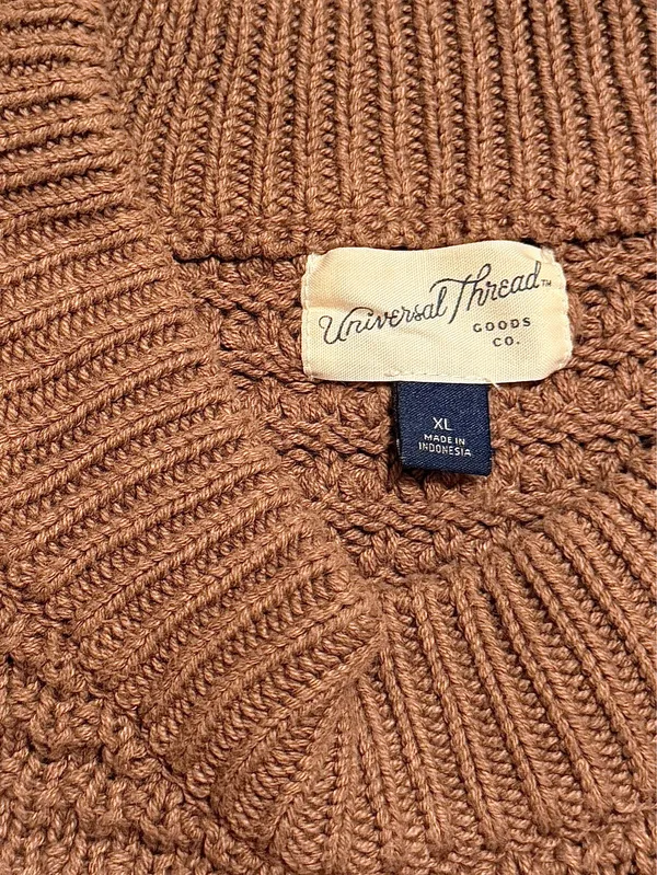 Universal Threads Sweater Knit Cropped Mauve XL - Image 3