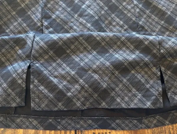 Altar'd State Black Plaid Mini Dress - Image 6