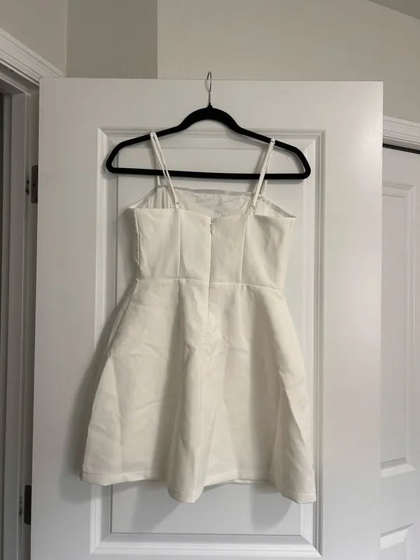 Showpo New Katia Mini Dress Strappy Corset A Line Dress In White Size XS MSRP $119 - Image 8