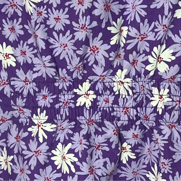Dickies Floral Two Pocket Elastic Lilac Multicolor Scrub Top Size Medium‎ - Image 10
