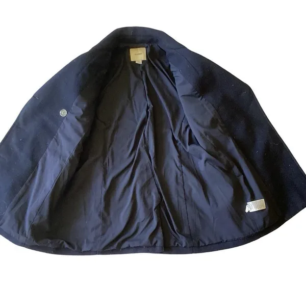 Old Navy Brushed Flannel Peacoat - Image 5
