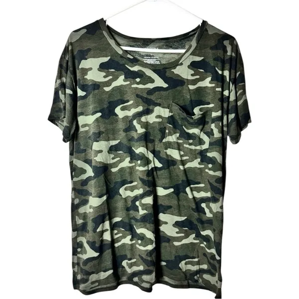 Arizona Jean Co. Camouflage Crewneck Short Sleeve Tee Shirt Sz L - Image 5