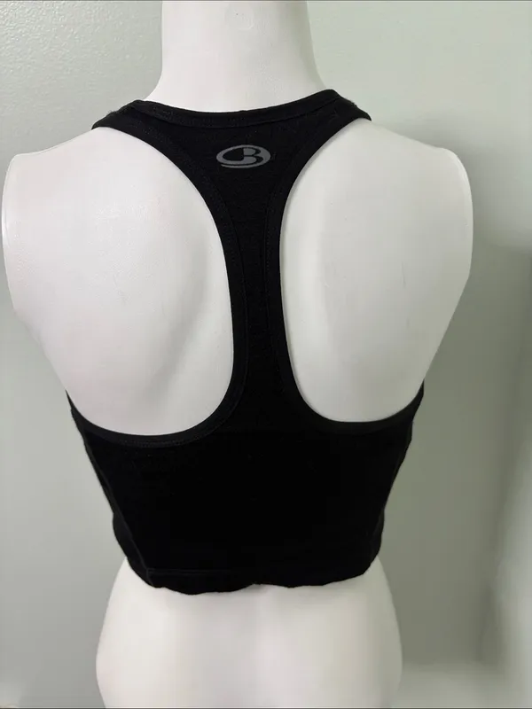 Icebreaker Meld Zone LongLine Sports Bra black large - Image 5