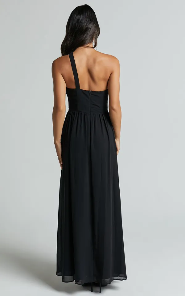 New Showpo Amorette Maxi Dress One Shoulder Detail Gown Dress Size XL MSRP $129 - Image 6