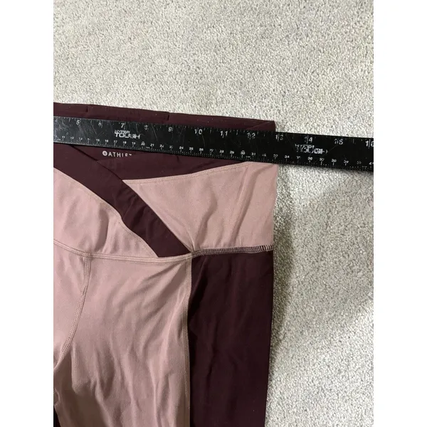 Athleta‎ Women's Size S Chroma 7/8 Ultra Tight Burgundy / Pink 487675 - Image 4