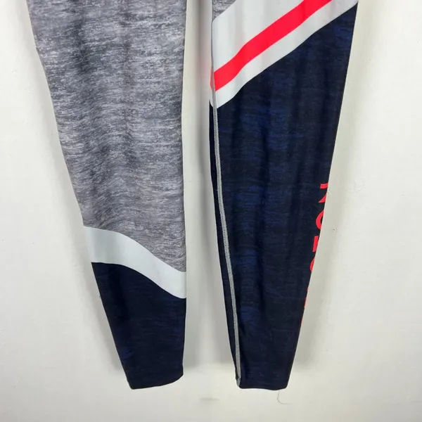 WITH Wear It To Heart x Peloton Colorblock Leggings Gray Retro Size Medium M L26 - Image 3