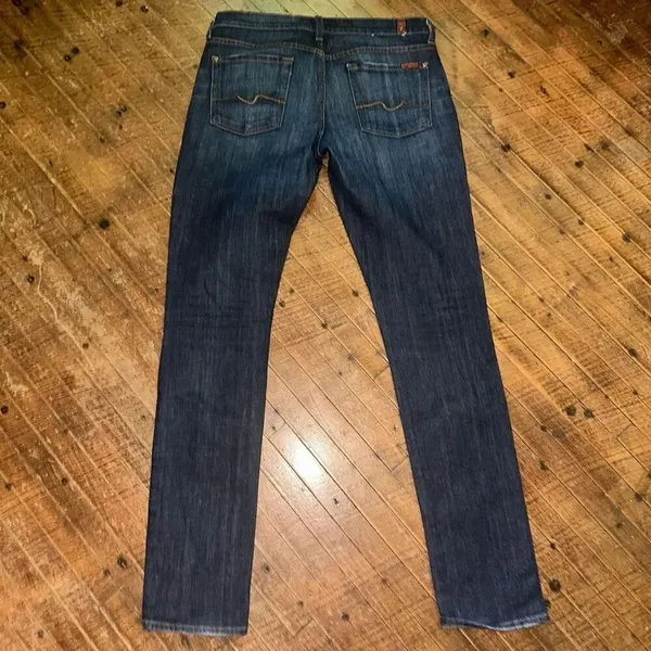 7 for All Mankind 30 Roxanne slim leg ankle designer jeans - Image 5