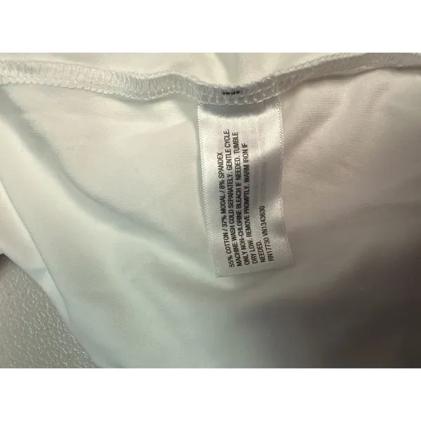 A‎ New Day Women White Side Tie Wrap T-Shirt Dress XL New With Tags - Image 3