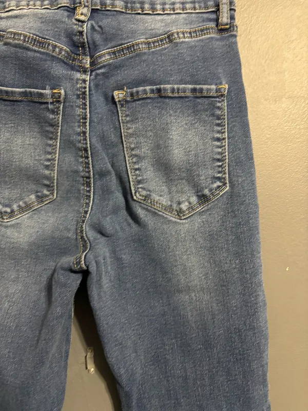 Dark Wash Rue 21 Mid-Rise Bootcut Jeans size 0 - Image 5