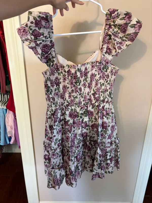 Francesca's purple floral Dress - Image 2