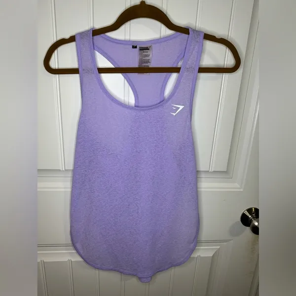 Gymshark Breeze Vest Lightweight Lilac Split Tank... - Image 2