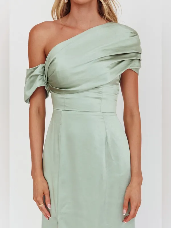 Selfie Leslie XSaints + Secrets $115 Bellissima Asymmetric Shoulder Maxi Dress - Image 4