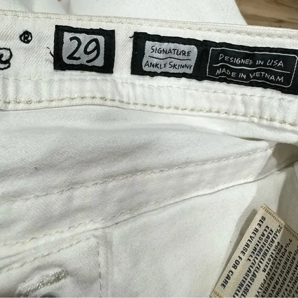 Miss Me Signature Ankle Skinny White Jeans Women’s 29 - Image 4