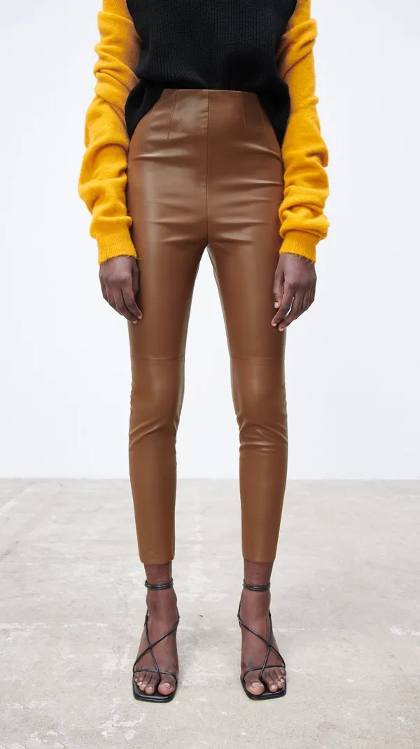 nwt high waisted faux leather leggings pants - Image 10