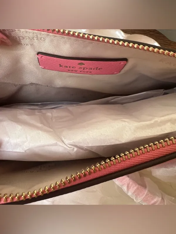 Kate Spade Sadie Small‎ Crossbody Blossom Pink Saffiano Leather NWT - Image 13