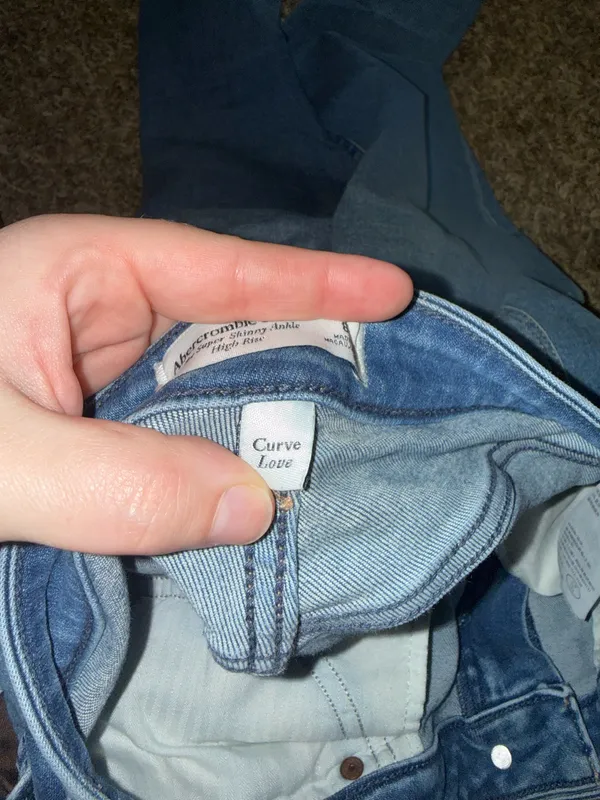 A&F Abercrombie High Rise Curve Love Skinny Jeans - Image 5