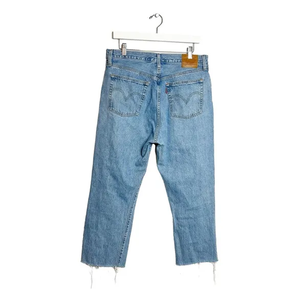 Levi’s‎ 501 straight distressed jeans Sz 32 - Image 2