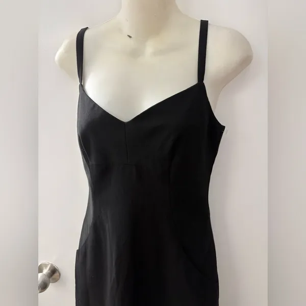 90s bcbg midi dress Black Size 4 - Image 5