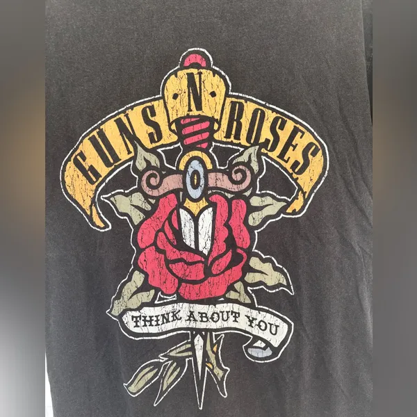 Guns and roses cotton on relaxed boyfriend tee - Image 2