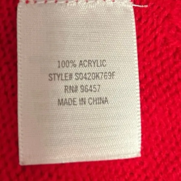 Francesca’s Red Merry & Bright Light Up Cactus Christmas Holiday Sweater Size L - Image 4