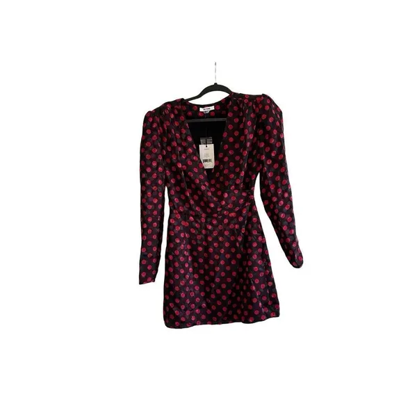 NWT Re/Done Polka Dot 80s Silk Dress Size XS - Image 4